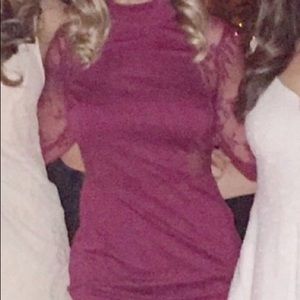 Red Lace Bodycon Dress